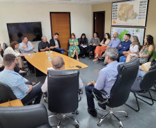 Secretários municipais e técnicos se reuniram com a equipe do Instituto Água e Terra para avançar em soluções para os aterros sanitários