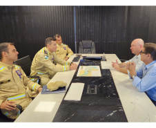 Portos do Paraná recebe a visita do novo comandante do 8º Grupamento de Bombeiros