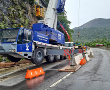 Obra do DER no km 41 da BR-277 chega a 70% de execução neste final de semana 