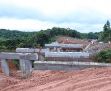 Obra na Rodovia dos Minérios tem avanços na construção de viadutos e pontes 