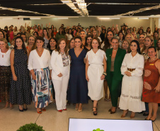  Encontro de Primeiras Damas do Paraná que aconteceu no Museu Oscar Niermeyer.