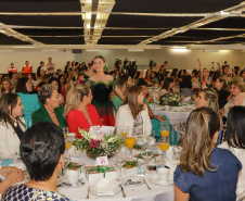 A primeira-dama do Paraná, Luciana Saito Massa, presidiu nesta terça-feira (21) o II Encontro das Primeiras-Damas do Paraná — A Força da Mulher Paranaense, no Museu Oscar Niemeyer, em Curitiba. 