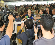 A primeira-dama do Paraná, Luciana Saito Massa, presidiu nesta terça-feira (21) o II Encontro das Primeiras-Damas do Paraná — A Força da Mulher Paranaense, no Museu Oscar Niemeyer, em Curitiba. 