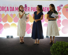 A primeira-dama do Paraná, Luciana Saito Massa, presidiu nesta terça-feira (21) o II Encontro das Primeiras-Damas do Paraná — A Força da Mulher Paranaense, no Museu Oscar Niemeyer, em Curitiba. 