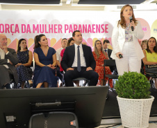 A primeira-dama do Paraná, Luciana Saito Massa, presidiu nesta terça-feira (21) o II Encontro das Primeiras-Damas do Paraná — A Força da Mulher Paranaense, no Museu Oscar Niemeyer, em Curitiba. 