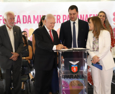 O governador Carlos Massa Ratinho Junior sancionou nesta terça-feira (21) a criação do Fundo Estadual dos Direitos da Mulher (FEDIM/PR). 