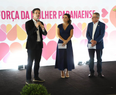 A primeira-dama do Paraná, Luciana Saito Massa, presidiu nesta terça-feira (21) o II Encontro das Primeiras-Damas do Paraná — A Força da Mulher Paranaense, no Museu Oscar Niemeyer, em Curitiba. 