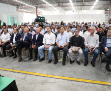 Governador Carlos Massa Ratinho Junior na inauguração do Terminal Portuário da Klabin em Paranaguá