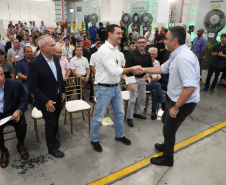 Governador Carlos Massa Ratinho Junior na inauguração do Terminal Portuário da Klabin em Paranaguá