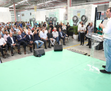 Governador Carlos Massa Ratinho Junior na inauguração do Terminal Portuário da Klabin em Paranaguá