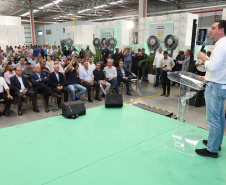 Governador Carlos Massa Ratinho Junior na inauguração do Terminal Portuário da Klabin em Paranaguá