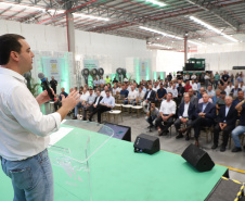 Governador Carlos Massa Ratinho Junior na inauguração do Terminal Portuário da Klabin em Paranaguá