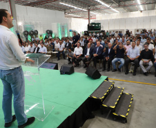 Governador Carlos Massa Ratinho Junior na inauguração do Terminal Portuário da Klabin em Paranaguá