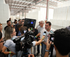 Governador Carlos Massa Ratinho Junior na inauguração do Terminal Portuário da Klabin em Paranaguá