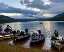 Soltura de peixe surubim na da 7ª Copa Iguaçu de Pesca Esportiva