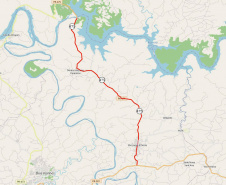 DER reforça sinalização de rodovia entre Usina de Salto Osório e São Jorge d’Oeste 