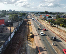 Com vigas concretadas, novo viaduto de São José dos Pinhais registra avanço das obras 