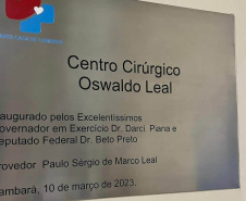 Estado entrega novo centro cirúrgico da Santa Casa de Cambará