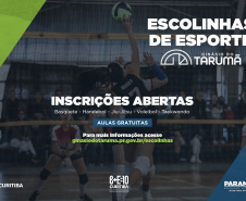 Ginásio do Tarumã oferece atividades de iniciação esportiva gratuitas para crianças e adolescentes