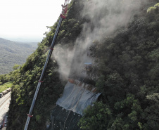 Análise indica reforços na contenção do km 41 da BR-277; obra termina dia 15 