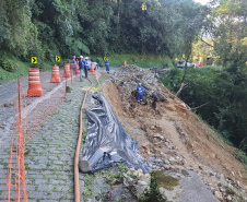 Estrada da Graciosa permanece recebendo obras emergenciais