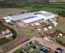 O governador Carlos Massa Ratinho Junior participou da abertura da ExpoFrísia, em Carambeí.