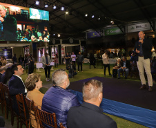 O governador Carlos Massa Ratinho Junior participou da abertura da ExpoFrísia, em Carambeí.