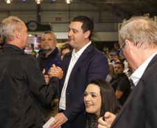 O governador Carlos Massa Ratinho Junior participou da abertura da ExpoFrísia, em Carambeí.