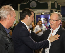 O governador Carlos Massa Ratinho Junior participou da abertura da ExpoFrísia, em Carambeí.