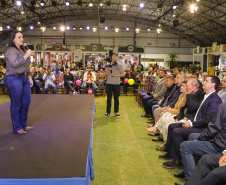 O governador Carlos Massa Ratinho Junior participou da abertura da ExpoFrísia, em Carambeí.