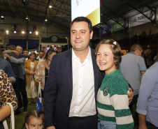 O governador Carlos Massa Ratinho Junior participou da abertura da ExpoFrísia, em Carambeí.