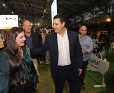 O governador Carlos Massa Ratinho Junior participou da abertura da ExpoFrísia, em Carambeí.