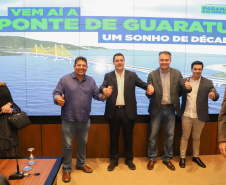 O Governador Carlos Massa Ratinho Junior anunciou a emissão da licença ambiental prévia para a construção da Ponte de Guaratuba, no Litoral do Paraná. 