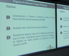 Técnicos do Instituto Água e Terra e do Banco Mundial se reuniram nesta quarta-feira (10) no Palácio das Araucárias para avançar no programa i9 Ambiental.