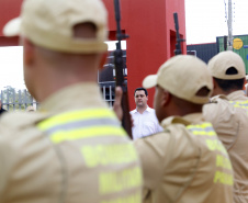 Com um investimento de R$ 8,5 milhões do Governo do Estado, foi inaugurada a nova sede do 1° Subgrupamento de Bombeiros Independente (SGBI) de Ivaiporã nesta quinta-feira (04), data que também marca o Dia Internacional do Bombeiro. O evento contou com a presença do governador Carlos Massa Ratinho Junior, que também anunciou a conclusão da nova Estação de Tratamento de Esgoto da Sanepar na cidade, além de uma série de novos investimentos que beneficiam toda a região do Vale do Ivaí.