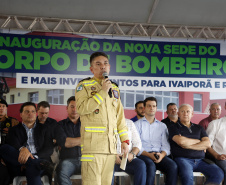 Com um investimento de R$ 8,5 milhões do Governo do Estado, foi inaugurada a nova sede do 1° Subgrupamento de Bombeiros Independente (SGBI) de Ivaiporã nesta quinta-feira (04), data que também marca o Dia Internacional do Bombeiro. O evento contou com a presença do governador Carlos Massa Ratinho Junior, que também anunciou a conclusão da nova Estação de Tratamento de Esgoto da Sanepar na cidade, além de uma série de novos investimentos que beneficiam toda a região do Vale do Ivaí.