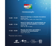 Inscrições abertas para evento internacional sobre inovações e tecnologias para água