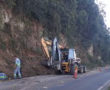 Detonação de rochas em União da Vitória