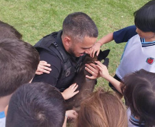  Em parceria com a Secretaria Municipal de Educação, Polícia Penal auxilia em projeto educativo sobre fauna em CMEIs de Maringá