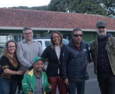 Flávia Arantes do Nascimento, que é uma das filhas de Pelé, visitou nesta sexta-feira (12) as obras de construção das pistas de skate anexas ao Ginásio do Tarumã, em Curitiba.