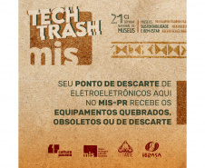 Museu da Imagem e do Som do Paraná implementa a campanha Tech Trash durante a Semana Nacional de Museus