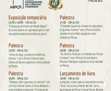 Museu Paranaense de Ciências Forenses participa da 21ª Semana Nacional de Museus