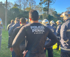 Polícia Penal do Paraná promove capacitação de combate a incêndio no ambiente prisional