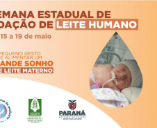 Na semana estadual de doação de leite humano, Secretaria da Saúde busca ampliar número de doadoras