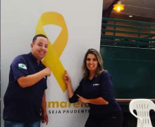 Detran-PR promove ações do Maio Amarelo em diferentes localidades do Estado