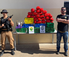 Polícias Militar e Civil apreendem mais de 200 quilos de drogas em Cianorte