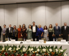 O governador Carlos Massa Ratinho Junior participou de um seminário sobre combate ao trabalho infantil nesta quarta-feira (31), em Foz do Iguaçu. 