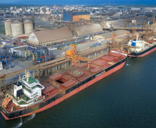 Terminais do Porto de Paranaguá esperam carregar 9.428.30 toneladas de grãos e farelo