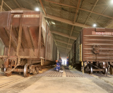  Aumenta o transporte de cargas pela ferrovia até o Porto de Paranaguá