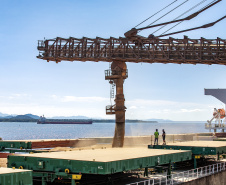Corredor Leste de Exportação do Porto de Paranaguá embarca maior volume mensal já registrado